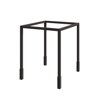 Acél pergola - Négyzet - 274 x 250 x 230 cm - RAL7016 matt (antracitszürke) - Betontalppal