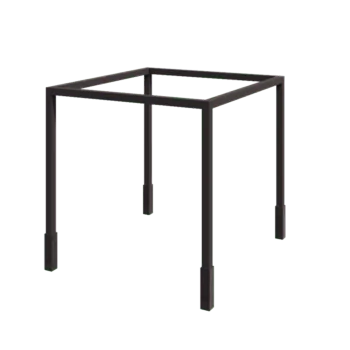 Acél pergola - Négyzet - 324 x 300 x 230 cm - RAL7016 matt (antracitszürke) - Betontalppal