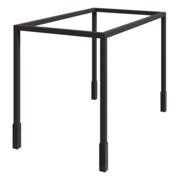 Acél pergola - Négyzet - 424 x 250 x 230 cm - Más RAL szín - Betontalppal