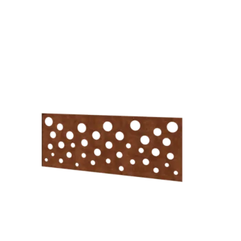 Corten acél kerítés H - Panel B - 120 x 47,5 cm