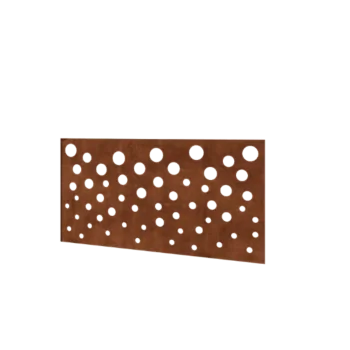 Corten acél kerítés H - Panel B - 120 x 63,3 cm