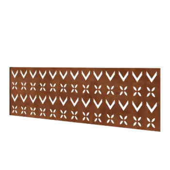 Corten acél kerítés H - Panel V - 180 x 63,3 cm