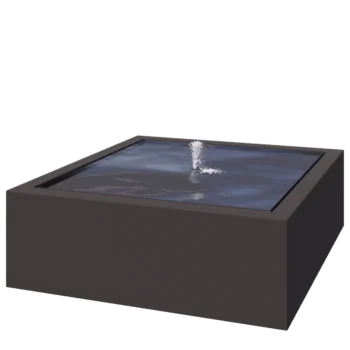 Alumínium szökőkút - Lyra - 120 x 120 x 40 cm - Más RAL szín - LED világítással